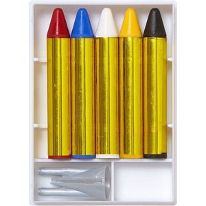 Gekleurde Schminkset 6 delig