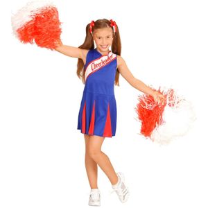 Widmann - Kinderkostuum cheerleader, jurk, high school, schooluniform, carnavalskostuums, carnaval