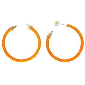 Neon Oranje Oorbellen Ringen