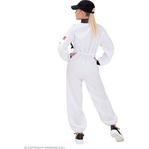 Widmann - Science Fiction & Space Kostuum - USA Astronaut Wit Sally - Vrouw - Wit / Beige - Large - Carnavalskleding - Verkleedkleding