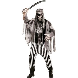 Kostuumset - Vervloekte Piraat - Zwart - Polyester