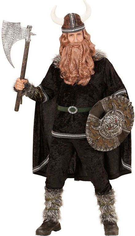 Viking (jas, broek, riem, armwarmers, beenwarmers, cape, helm) - (XXXL)