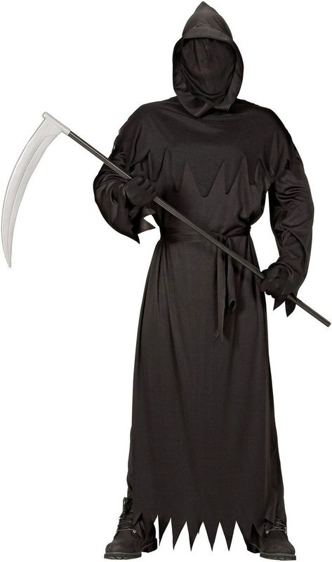 REAPER"" (onzichtbare jurk met capuchon met gezichtsmasker, riem) - (S)
