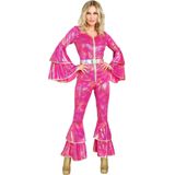 Widmann - Jaren 70 kostuum - discostijl - jumpsuit - Dancing Queen - eendelig - badpak - Batman patroon