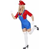 Super Klempner Kristy Kostüm - S rot-blau | Karneval & Fasching | Kostüme.com