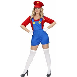Super Klempner Kristy Kostüm - L rot-blau | Karneval & Fasching | Kostüme.com