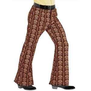 Carnavalsbroek - 70s Stijl - Polyester - Handwas