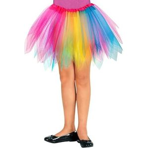 Widmann - Kleurrijke tutu, lengte ca. 30 cm, rok, danseres, carnaval, themafeest, Meerkleurig