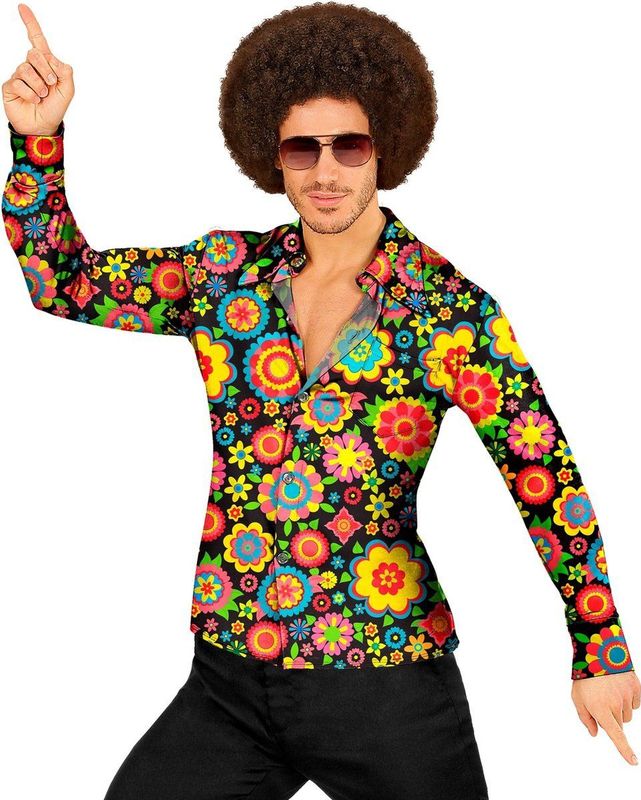 So Into The 60s Flower Love Overhemd Man