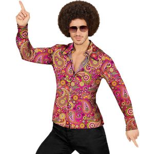 W WIDMANN MILANO Party Fashion - Hemd, hipster, Flower Power, jaren 60-outfit, carnavalskostuums