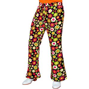 W WIDMANN MILANO Party Fashion - jaren '60 broek voor heren, hippie, reggae, flower power, disco fever, slagmove