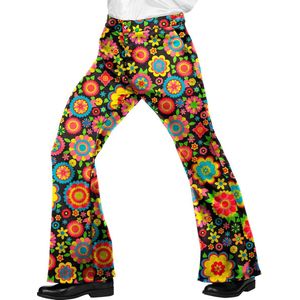 W WIDMANN MILANO Party Fashion - jaren '60 broek voor heren, hippie, reggae, flower power, disco fever, slagmove