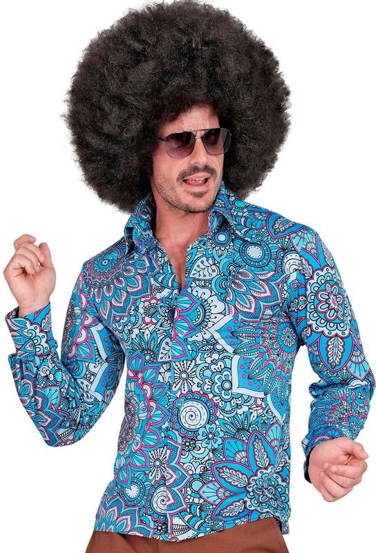 W WIDMANN MILANO Overhemd - Blauw - Mandala-Motief