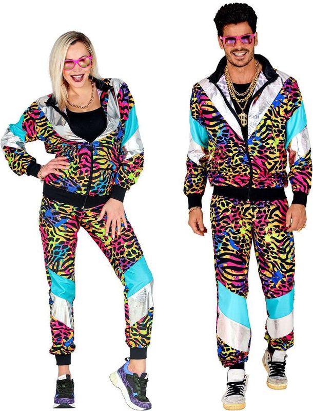 80er Jahre Trainingsanzug Rainbow Animal Unisex