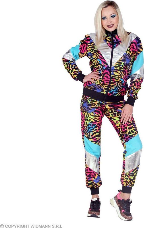 80er Jahre Trainingsanzug Rainbow Animal Unisex