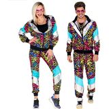 80er Jahre Trainingsanzug Rainbow Animal Unisex
