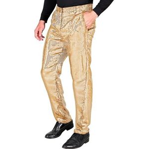 Widmann - Party Fashion Glitter Broek voor heren, Disco Fever, Schlagermove, Herenbroek