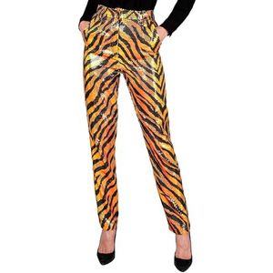 Widmann - Feestmode - Paillettenbroek - Tijgerpatroon - Damesbroek