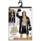 Widmann - World Boxing Champion - Kostuum - Zwart - Inclusief Bokshandschoenen