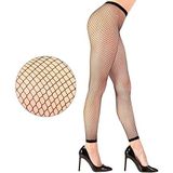 W WIDMANN MILANO Party Fashion - Visnet-leggings voor volwassenen, zwart, themafeest, carnaval, Halloween
