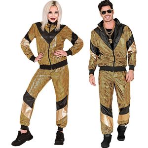 Trainingspak 80's Veelkleurig Reflecterend Goud | M