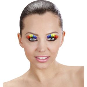 Regenboog wimpers met wimperlijm - Nep wimpers makkelijk aan te brengen