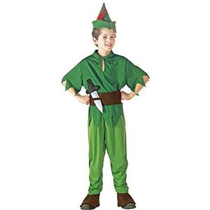 Widmann - Peter Pan Kostuum - Peter Pan Prince Of Thieves Kostuum Jongen - Groen - Maat 116 - Carnavalskleding - Verkleedkleding