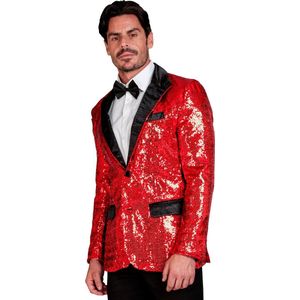 W WIDMANN MILANO Party Fashion - Party Fashion Jacket met pailletten voor heren, satijn, disco fever, slagermove