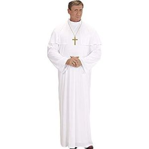 Widmann - Monnik & Pater & Priester Kostuum - Paus Zijne Koninklijke Heiligheid Kostuum Man - Wit / Beige - XXXL - Carnavalskleding - Verkleedkleding