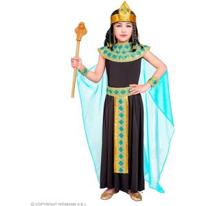 Widmann - Cleopatra Kostuum - Kinderen - Inclusief Jurk, Riem, Armbanden, Hoofdband, Cape