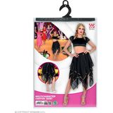 Widmann - 48623 - Chiffonrok - Zwart - Kostuumaccessoire - Buikdansen - Carnaval