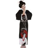 widmann W WIDMANN - Japans Geisha-kostuum, maat 11/13 jaar, 11001804, zwart, XL