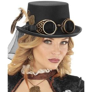 Widmann - Dameshoed - Zwart - Stijlvol Accessoire - Steampunk