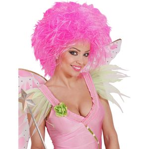 WIDMANN - Fluoroze fantasy pruik voor dames