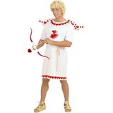WIDMANN - Cupido Kostuum - Wit - Tuniek met Riem en Vleugels