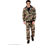 Widmann - Leger & Oorlog Kostuum - Militaire Bootcamp Retro Trainingspak Kostuum - Groen - Large - Carnavalskleding - Verkleedkleding