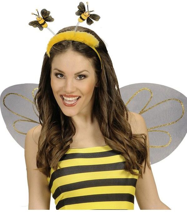 Becka Bienen Haarreif schwarz-gelb | Karneval & Fasching | Kostüme.com