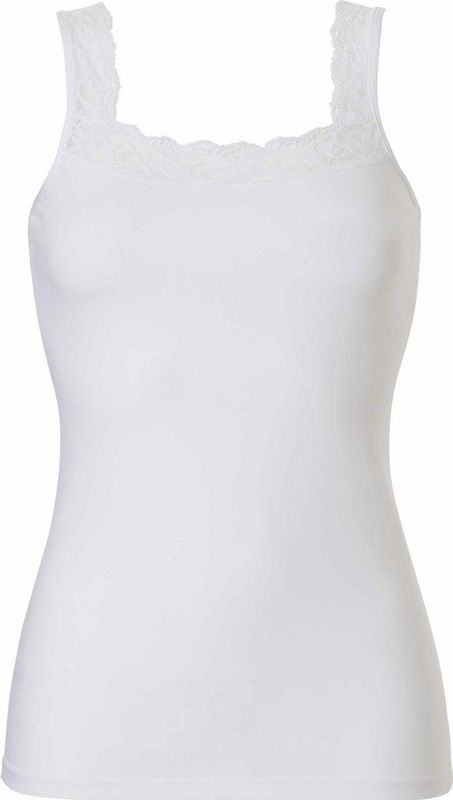 Cotonella - Dames Hemd - Wit - Met Kant