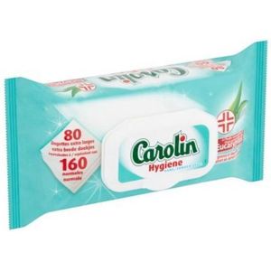 Carolin Hygiene doekjes - Extra breed - met Olie Eucalyptus - 80 st.