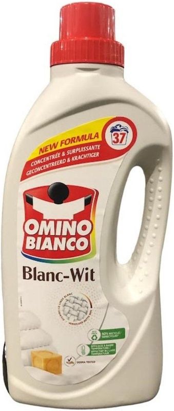 Omino Bianco - Wasmiddel - Geconcentreerd - Wit - 1,48 Liter - 37 Wasbeurten