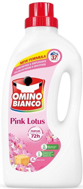 Omino Bianco - Roze Lotus - Wasmiddel - Witte & Gekleurde Was - 37 Wasbeurten