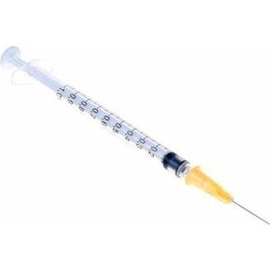 30 Insulinespuit Spuit-naald 1 ml – 25G x 5/8 Spuit 1 ml 25GA 5/8 0,5 x 16 mm
