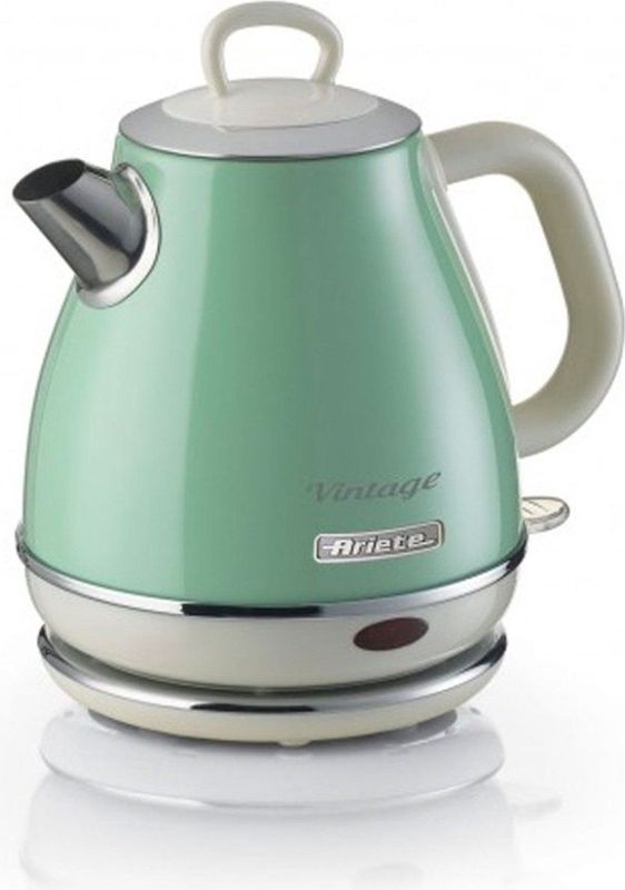 Ariete 2868/04 | Vintage waterkoker | 1 Liter inhoud | 1630 Watt | draadloos | Groen