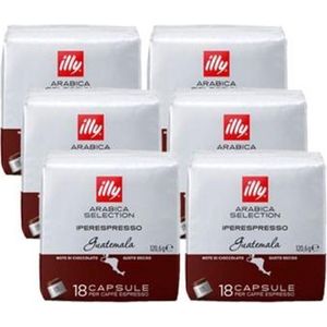 illy Capsules Iperespresso Arabica Selection Guatemala 6 x 18 stuks