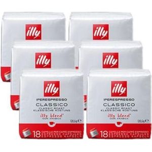 illy - Iperespresso koffie home classico 6 x 18 capsules