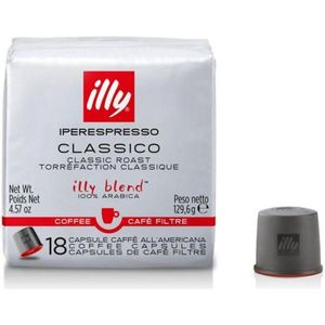 illy - Iperespresso - Koffiecups - Classic Roasted - 6 verpakkingen van 18 capsules