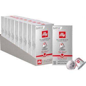 illy - Compatibele Aluminium Koffiecapsules - CLASSICO Lungo - 100% Arabica - 100 Capsules in Totaal