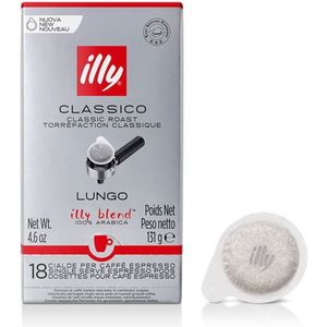 Illy ESE koffie servings Classico LUNGO (18stuks)