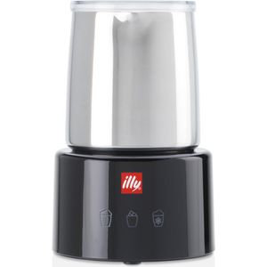 illy - Melkopschuimer - Zwart - RVS - 250 ml Inhoud