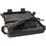 VELAMP IR547 Led-zaklamp, 10 W, oplaadbaar, tactisch, met zoom, van aluminium, super accessoire, waterdicht